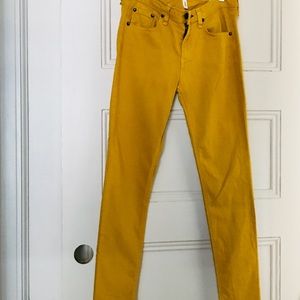 Rag & Bone Yellow Jeans